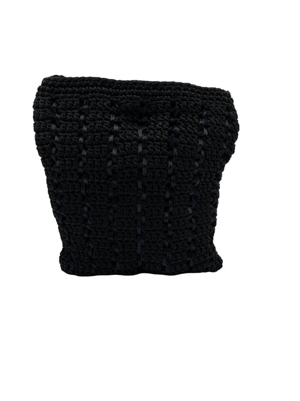 The Sak Black Hand-Crocheted Shoulder Bag